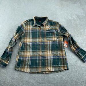 Bass Outdoor Mens XL Stretch Flannel Shirt Rubber Plaid NWT 3051